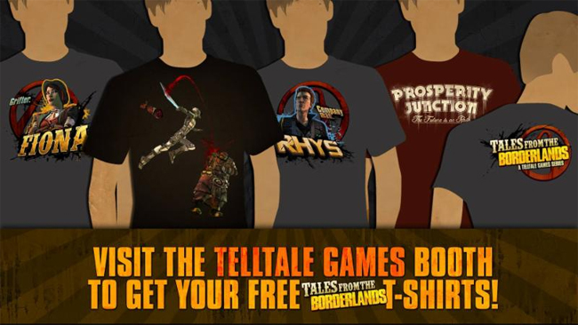 Tales from the Borderlands PAX t-shirts