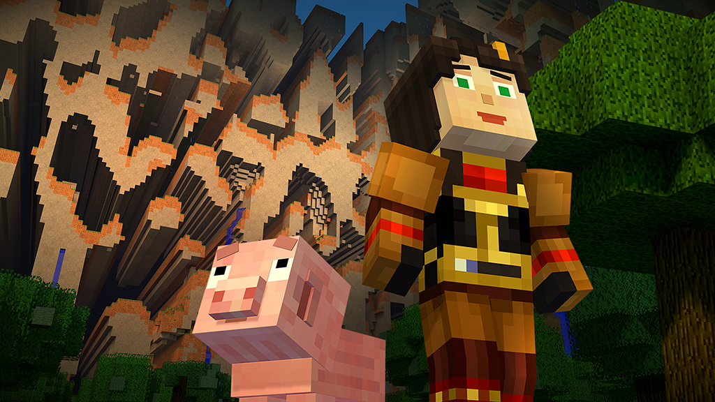 Telltale on X: Minecraft: Story Mode is Game of the Day on the App Store!  Get the first episode free and join Jesse on an adventure to save  Beacontown. 🐷   /