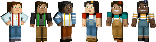 Minecraft vers. Mode] papercraft minecraft 6  story Jesse Female, Minecraft [Nanalolita] mode Story  :